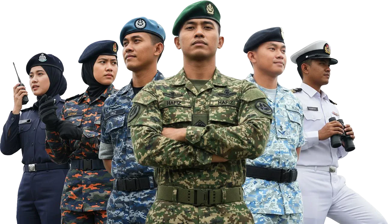 Anggota pasukan keselamatan dan perkhidmatan beruniform Malaysia